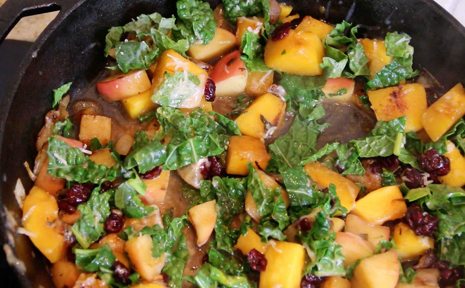 Farro Salad with Kale and Butternut Squash. A Yummy Side Dish!