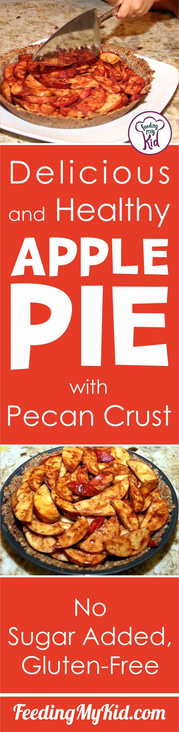 If you're looking for a healthier alternative to the traditional apple pie without all the added sugar, this is your new recipe. A yummy, healthy apple pie.