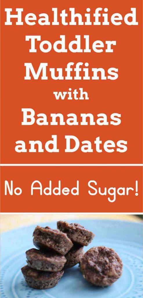 These healthy muffins are sweetened with dates and use almond meal instead of all-purpose four. Nutrient-packed and delicious, your toddler will love them.