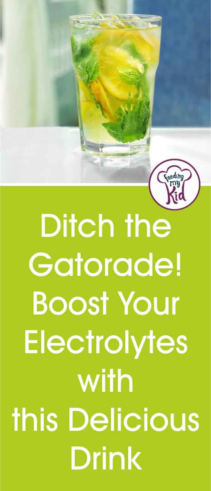 This homemade electrolyte drink is perfect for those days when your kids play outside all day. Better than the store-bought stuff!