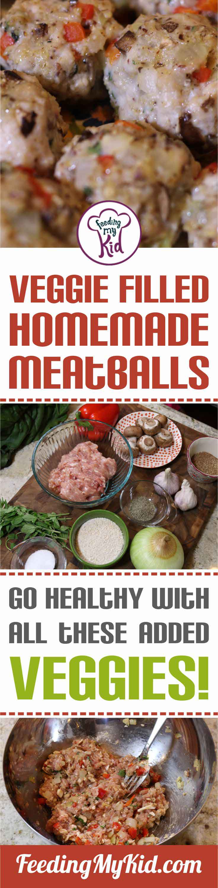 These homemade meatballs are a great recipe if you're looking to get your family to eat more veggies. Try this recipe for dinner tonight!