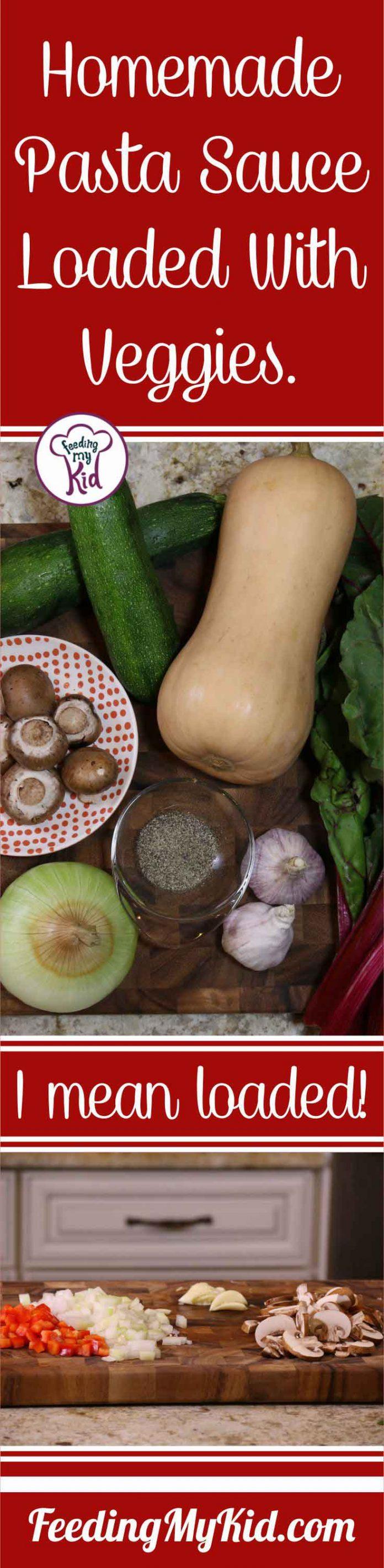 Homemade Pasta Sauce Loaded with Veggies Feeding My Kid