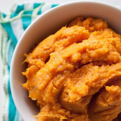 Garlic Butter Smashed Sweet Potatoes With Parmesan Cheese