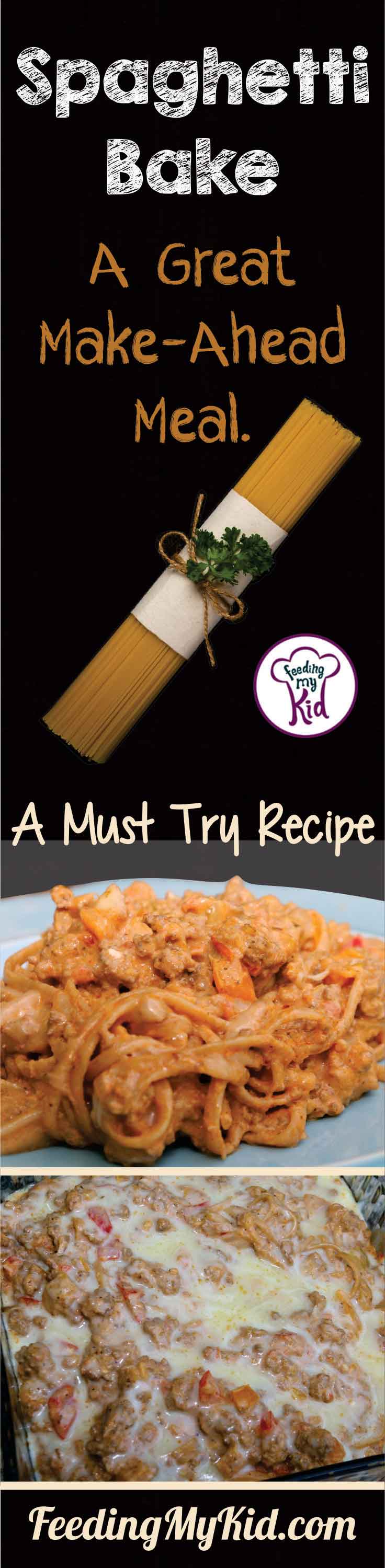 This is such an easy spaghetti recipe, and this recipe is absolutely delicious. This is a great Make Ahead Spaghetti Recipe.