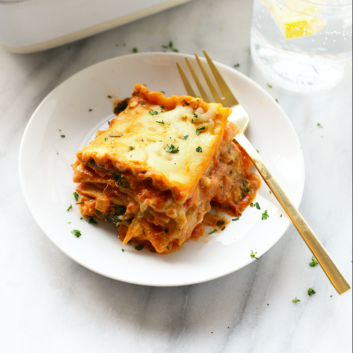 Sweet Potato Spinach Lasagna