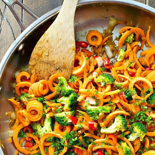 Vegetarian Sweet Potato Noodles Stir-Fry