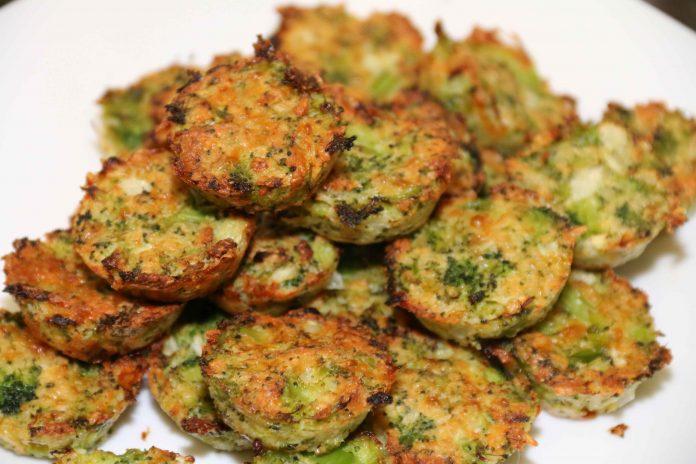 These broccoli bites are an easy and healthy finger food. Make them ahead of time for a grab-and-go snack. Your kids will love them!