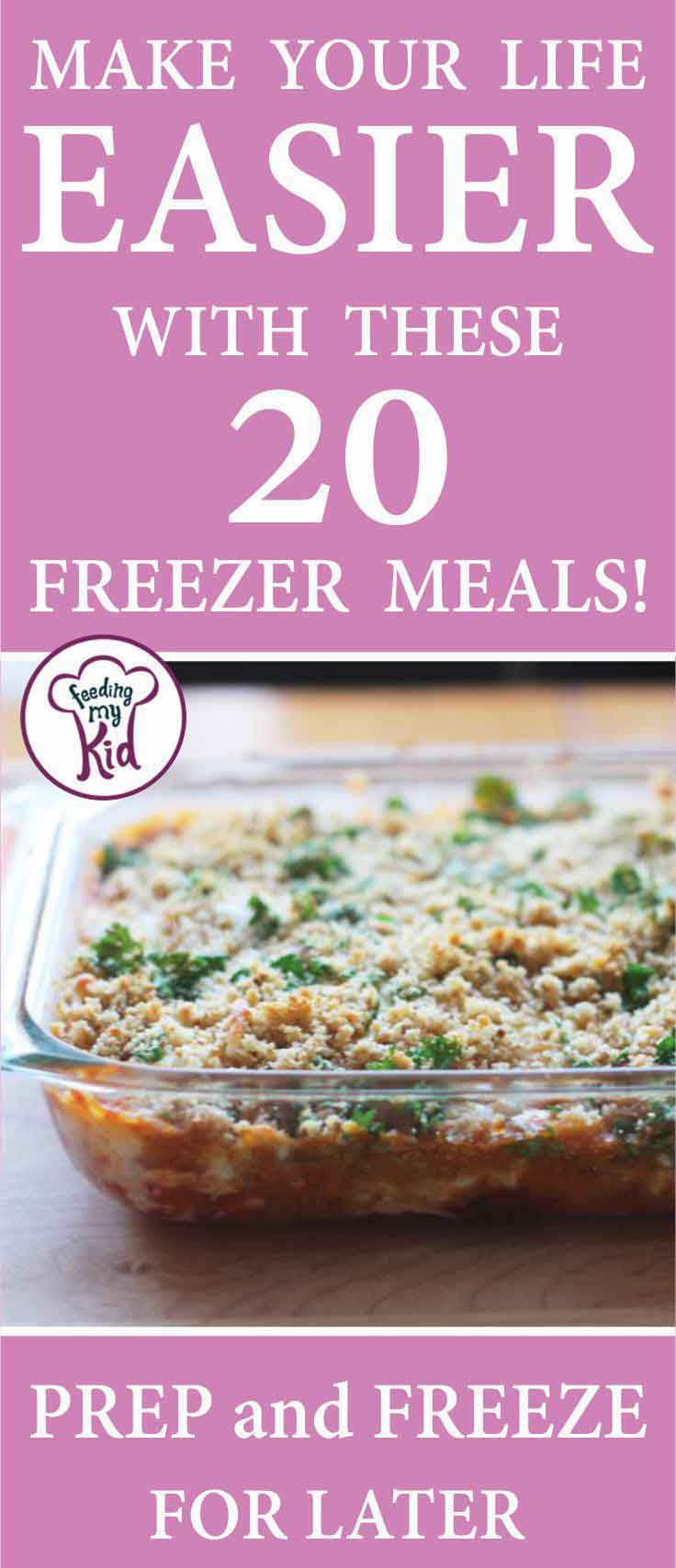 Freezer meals are perfect for bath cooking! Save a bunch of food for later and just defrost before dinner time. Super simple.