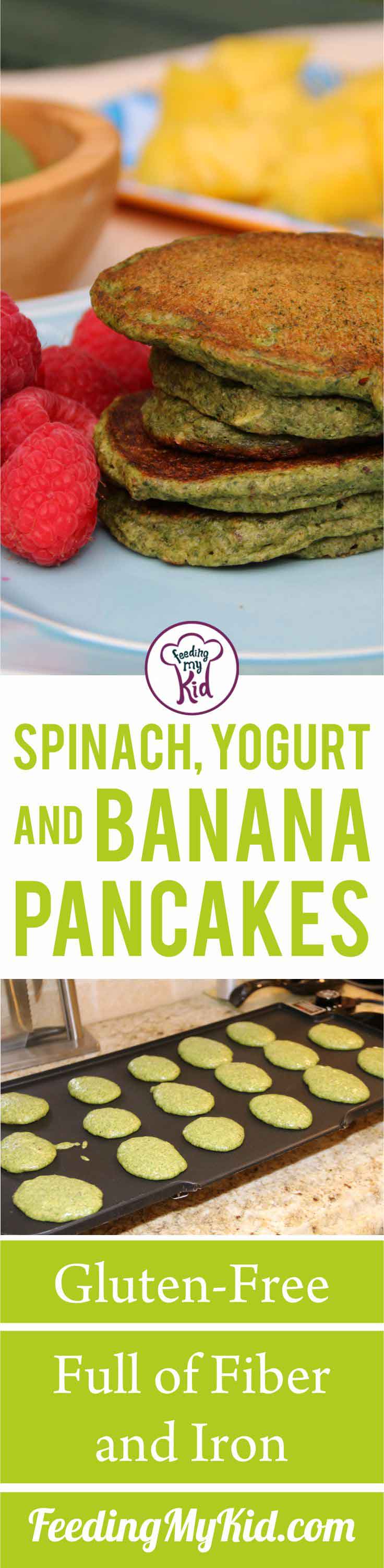 These spinach-filled healthy pancakes are delicious and full of added nutrition. Try these out for breakfast for a vitamin-packed start to your day.