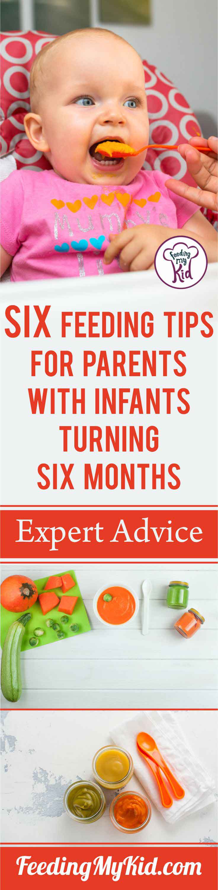 My goal today is to help simplify some of the major dietary changes that should occur when your child hits 6 months of age. Great infant care tips!