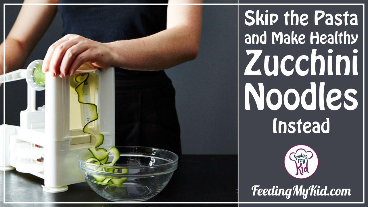 These spiralized zucchini noodles are super simple! These are the perfect substitute for any pasta. Maria Rivera shows us how she makes them.