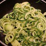 These spiralized zucchini noodles are super simple! These are the perfect substitute for any pasta. You won't even miss pasta once you've tried this!