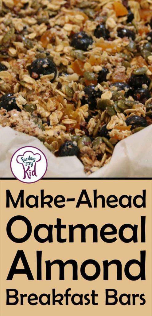 This breakfast bar recipe is perfect for those busy mornings. You can make this ahead of time and save for the whole week! Your kids will love it.