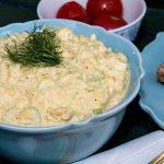 A super easy and flavorful egg salad recipe that goes with anything! Serve it as a side to your BBQ or as a yummy sandwich for lunch.
