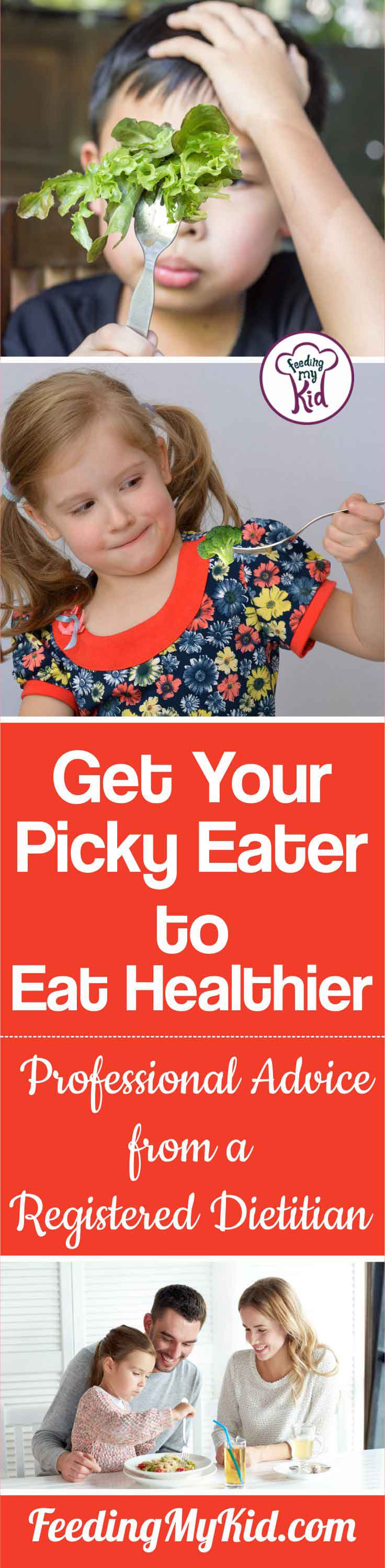 This may not always be possible, but it is advisable that you eat meals together with your picky eater as often as possible.