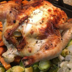 This lemon butter roast chicken is great for family dinners. Making a whole roast chicken is cost effective & perfect for meal planning for the entire week!