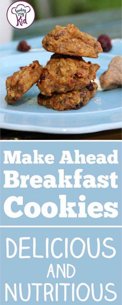 Breakfast cookies are an easy make-ahead breakfast for every day of the week. Check out these superfood filled cookies with pumpkin and flaxseed!