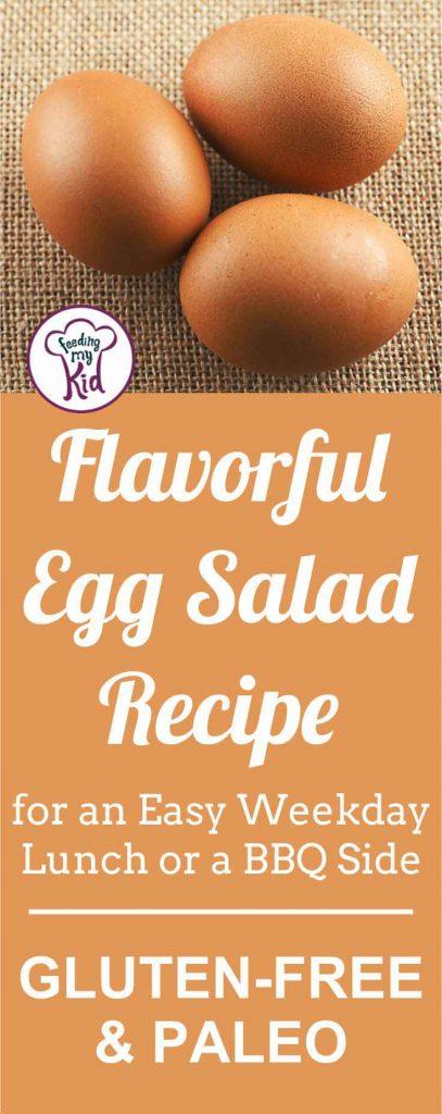 A super easy and flavorful egg salad recipe that goes with anything! Serve it as a side to your BBQ or as a yummy sandwich for lunch.