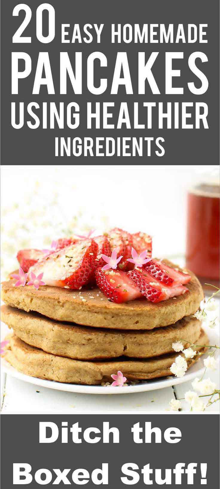 I know buying boxed pancake mix is super tempting but hear me out: homemade pancakes are way better. Check out these easy recipes.