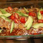 These chicken enchiladas use whole ingredients and are completely homemade. They make a great weeknight dinner, potluck dish, or dinner party dish.