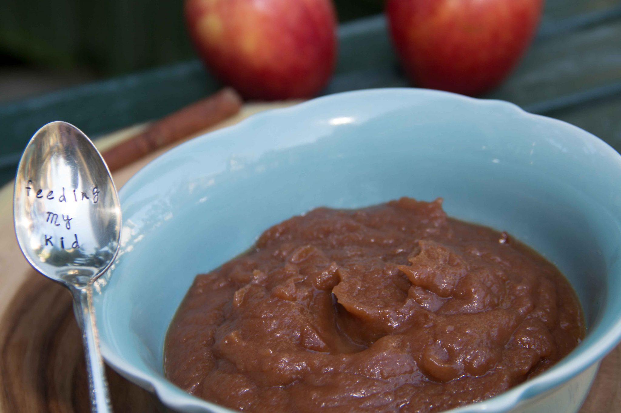 Crockpot Applesauce. Homemade and Preservative Free!