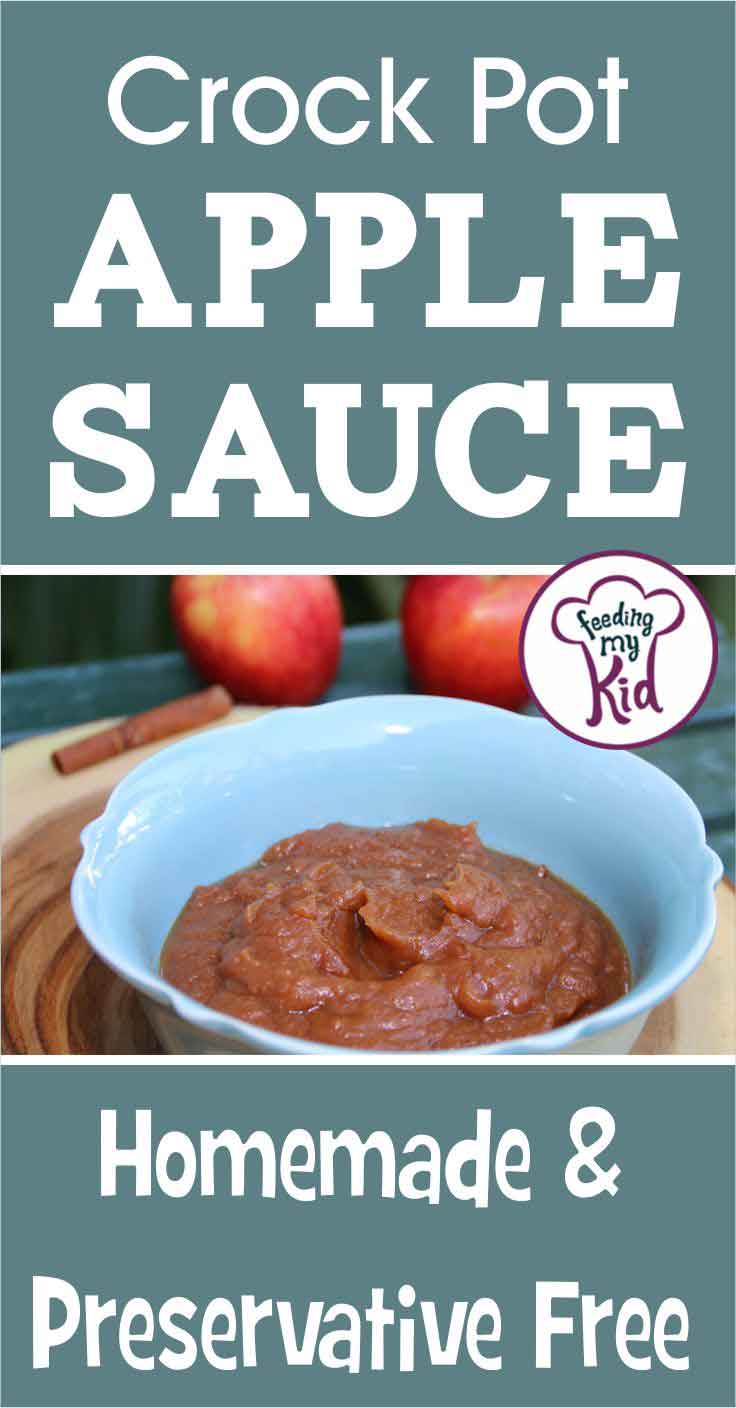 Crock pots are so versatile! Did you know you can even make applesauce? This crockpot apple sauce is so easy, homemade, and preservative free!