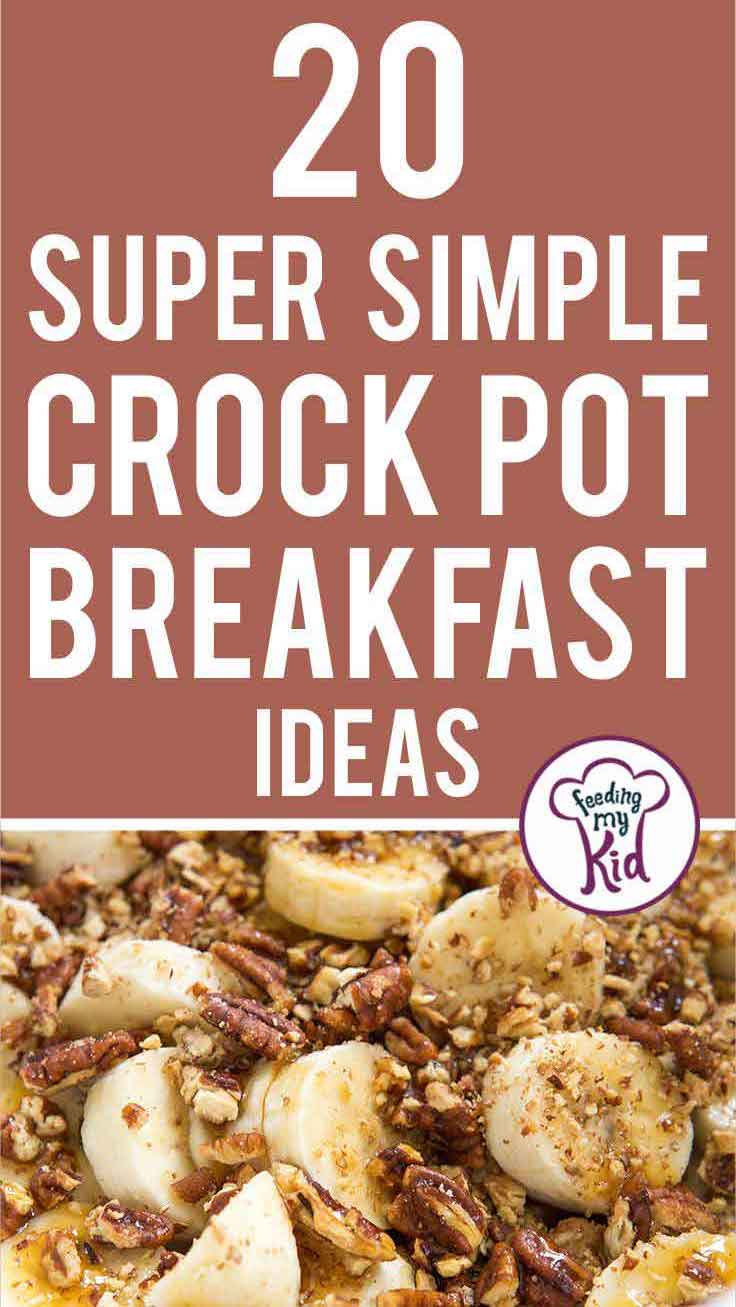 Crock pots are so versatile. When feeding a large crowd, these crock pot breakfast ideas come in handy. Prep the night before and ready by morning!