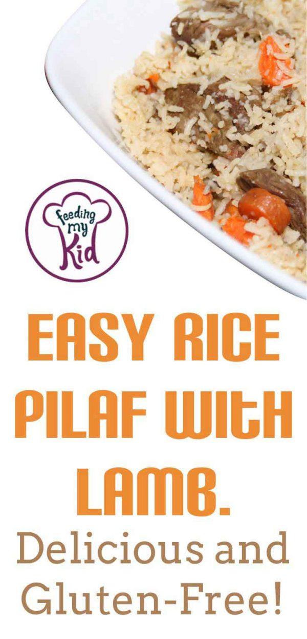 Easy Rice Pilaf with Lamb. Easy, Delicious, and GlutenFree!
