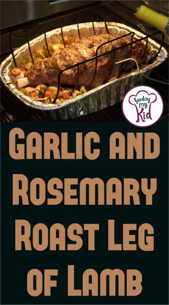 Garlic and rosemary come together for an amazing flavor combination in this roast leg of lamb recipe. Perfect for family dinner or celebrating the holidays.