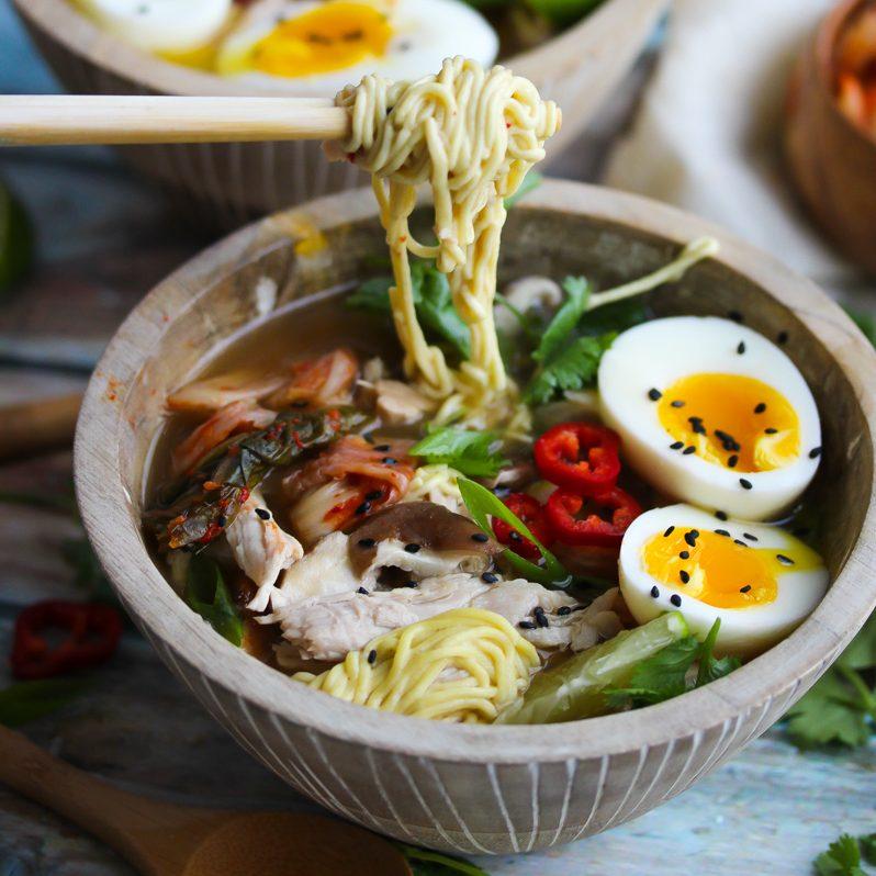 Slow Cooker Pork Ramen Bowls