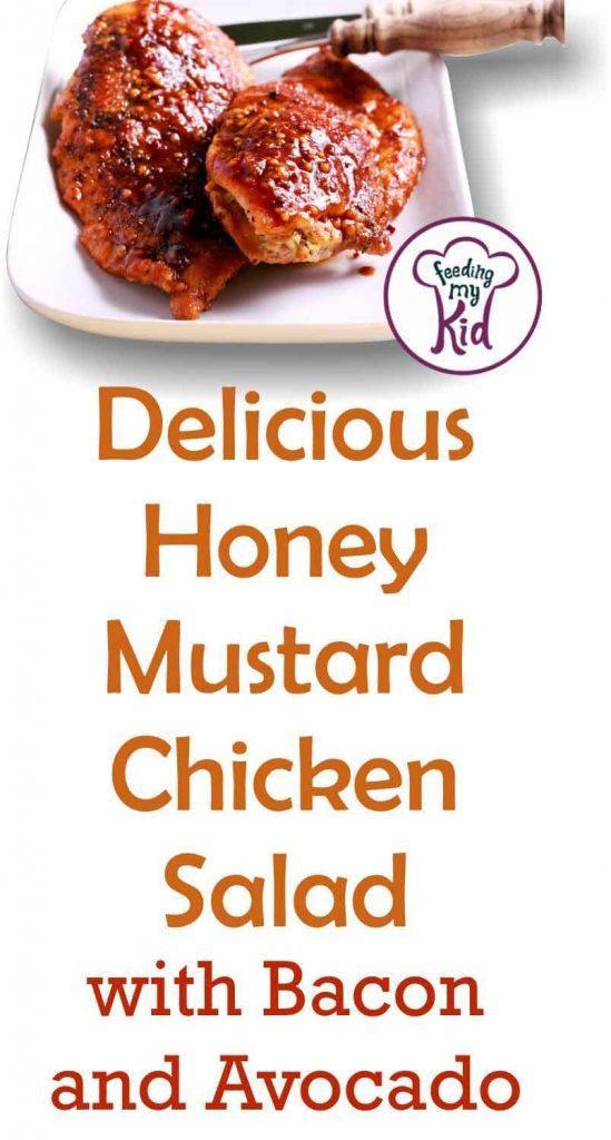 This honey mustard chicken salad is refreshing and light but also super filling! The honey mustard dressing is to die for.
