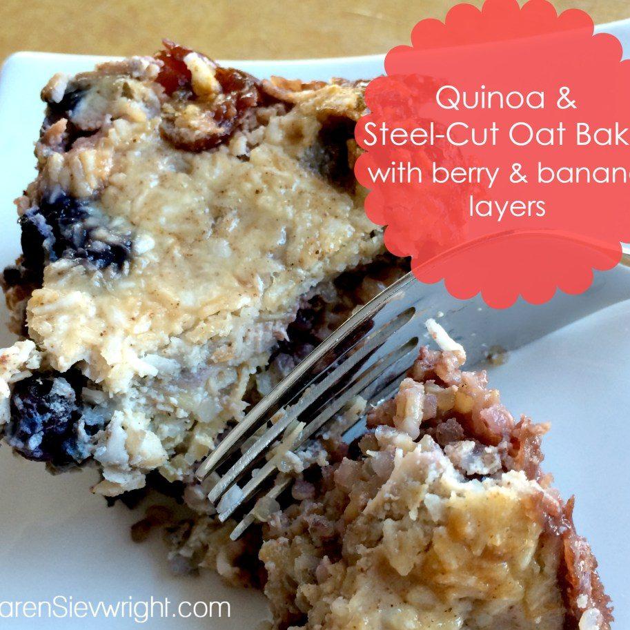 Quinoa & Steel-Cut Oatmeal Bake