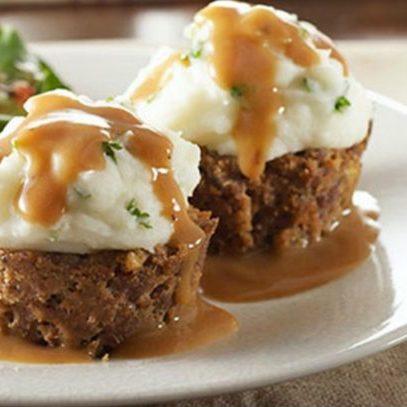 Potato-Topped Muffin Tin Meatloaf