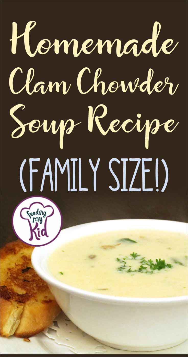 This clam chowder recipe is simply delicious! You can make this in a huge batch and freeze for later. Forget takeout, you'll love this!