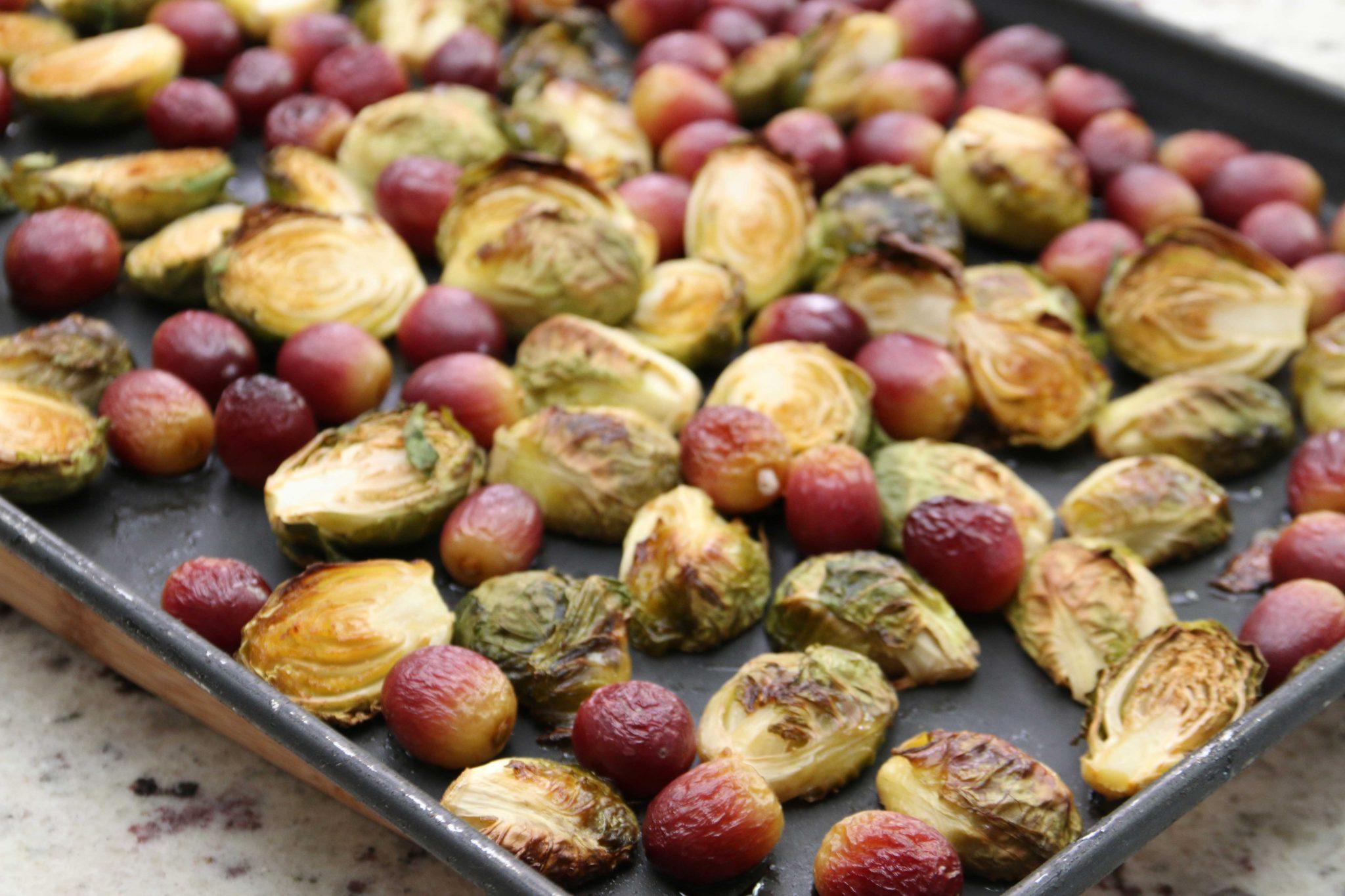 Roasted Brussels Sprouts with Grapes Recipe Feeding My Kid